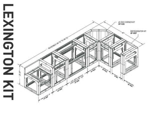 Outdoor Kitchen Frame Kit - The Lexington