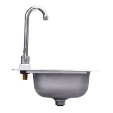 Sink & Faucet for Outdoor Kitchen - Side View