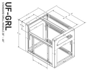 Standard Grill Module (28"- 48" Grill)